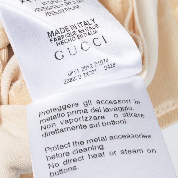 Gucci Cream Crepe Straight-Leg Holiday Trousers - Picture 11 of 12